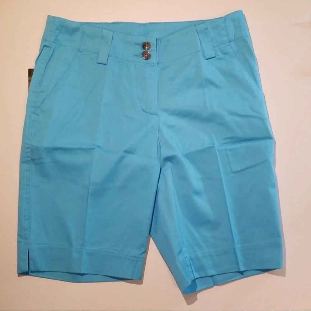 Loudmouth Golf ladies shorts - Powder Blue - Picture 4 of 9